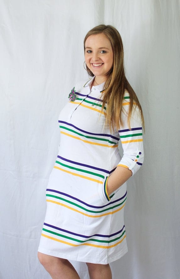 Mardi Gras Creations Mardi Gras Creations White Infinity Ladies' Dress - Little Miss Muffin Children & Home