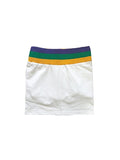 Mardi Gras Creations Adult Straight Cut Skort - White