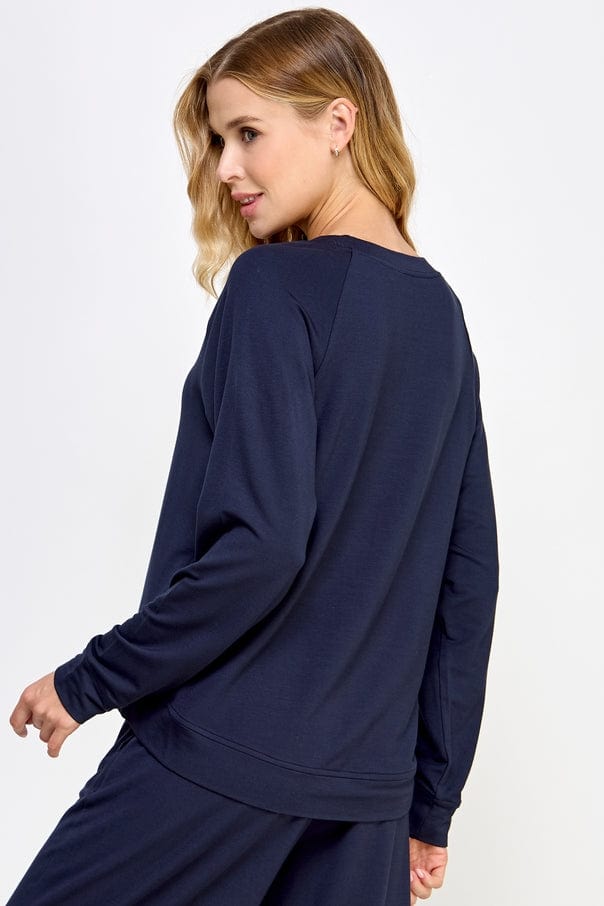 Ellison Ellison French Terry 2-Piece Set in Navy - Little Miss Muffin Children & Home