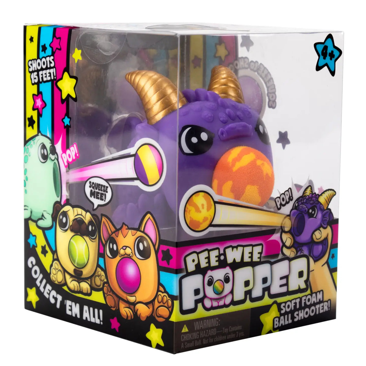 Pee Wee Dragon Popper Mini Foam Ball Shooter