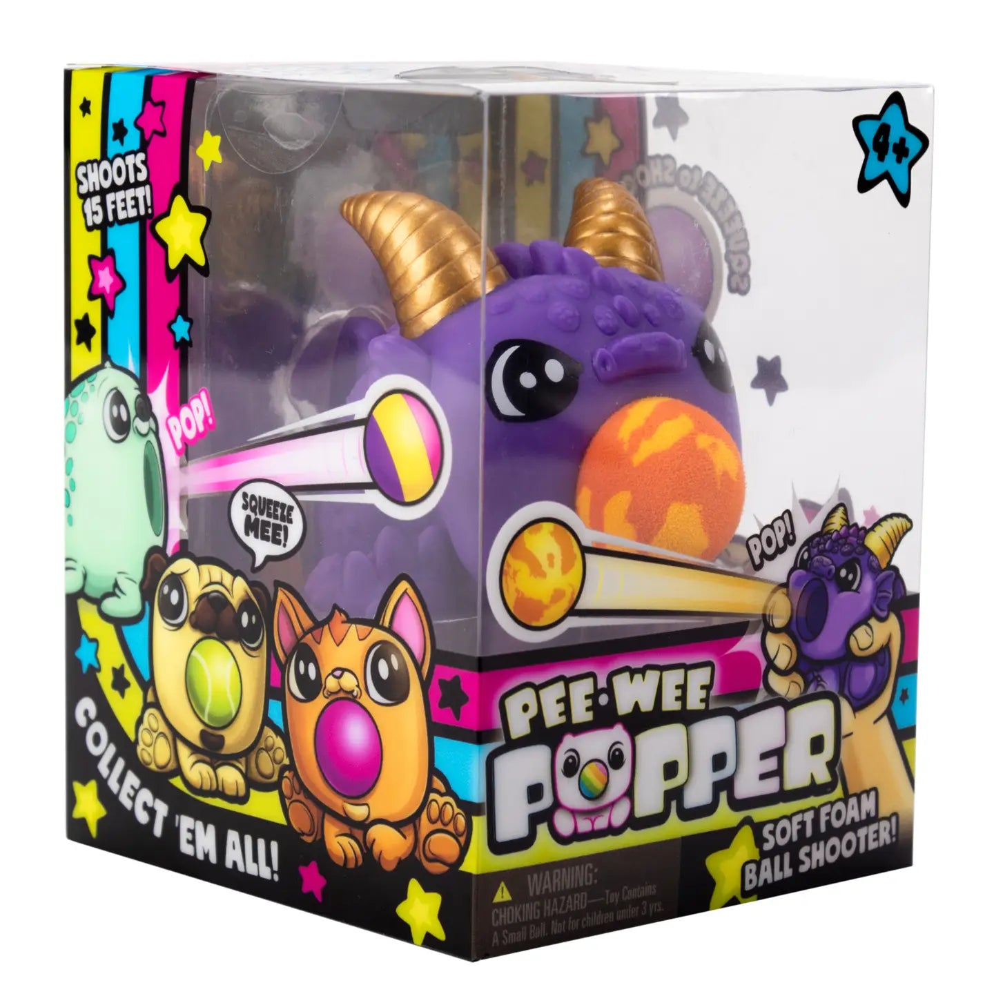 Pee Wee Dragon Popper Mini Foam Ball Shooter