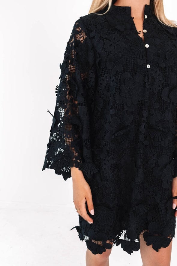 J.Marie Collections J.Marie Collections The Seraphina Dress in Black - Little Miss Muffin Children & Home