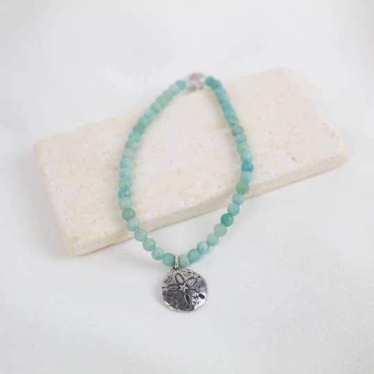 my saint my hero blue sand dollar bracelet