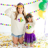 Sweet Wink Mardi Gras Fleur De Lis Sweatshirt