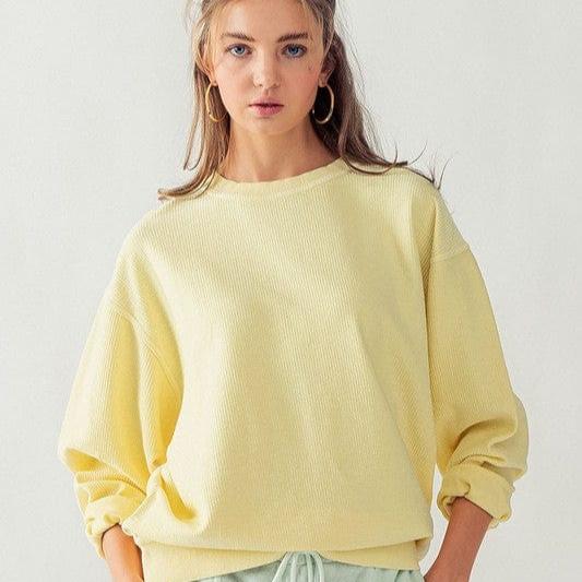 Urban Daizy Urban Daizy Emily Oversized Vintage Wash Sweater - Little Miss Muffin Children & Home