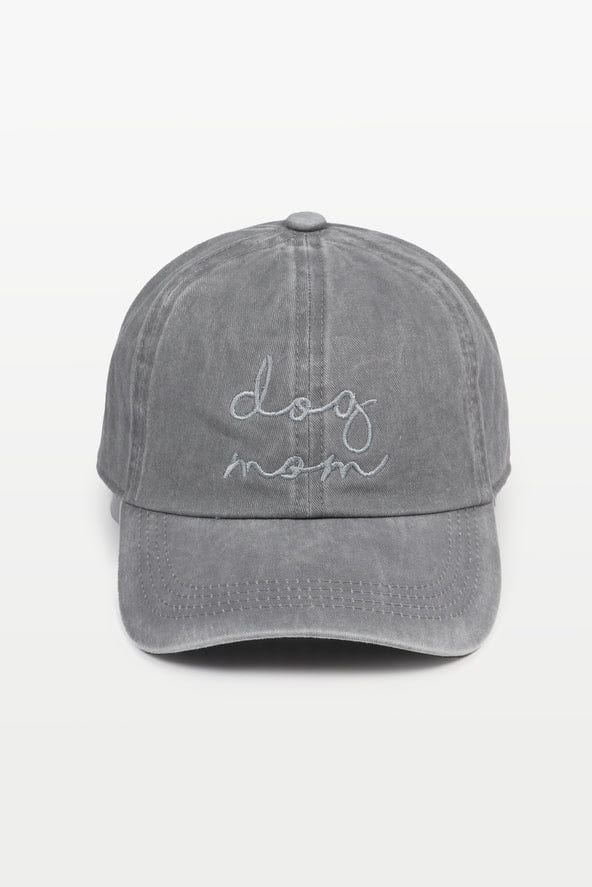 David and Young Dog Mom Embroidered Baseball Cap in Grey - Little Miss Muffin Children & Home