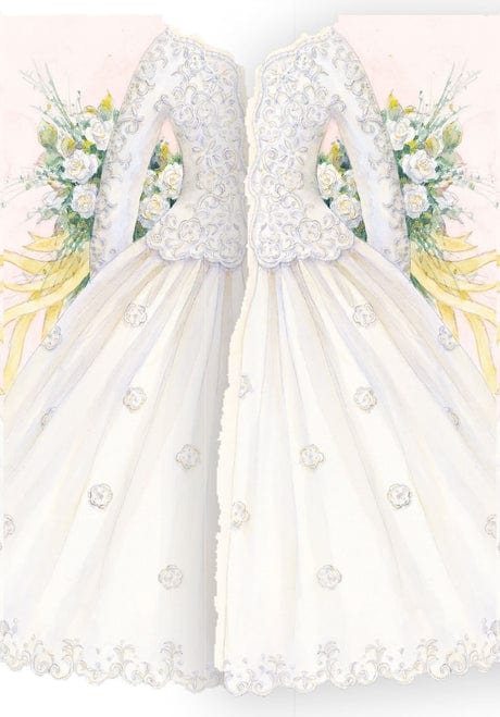 For Arts Sake For Arts Sake Embossed Wedding Dress Shaped Card - Little Miss Muffin Children & Home