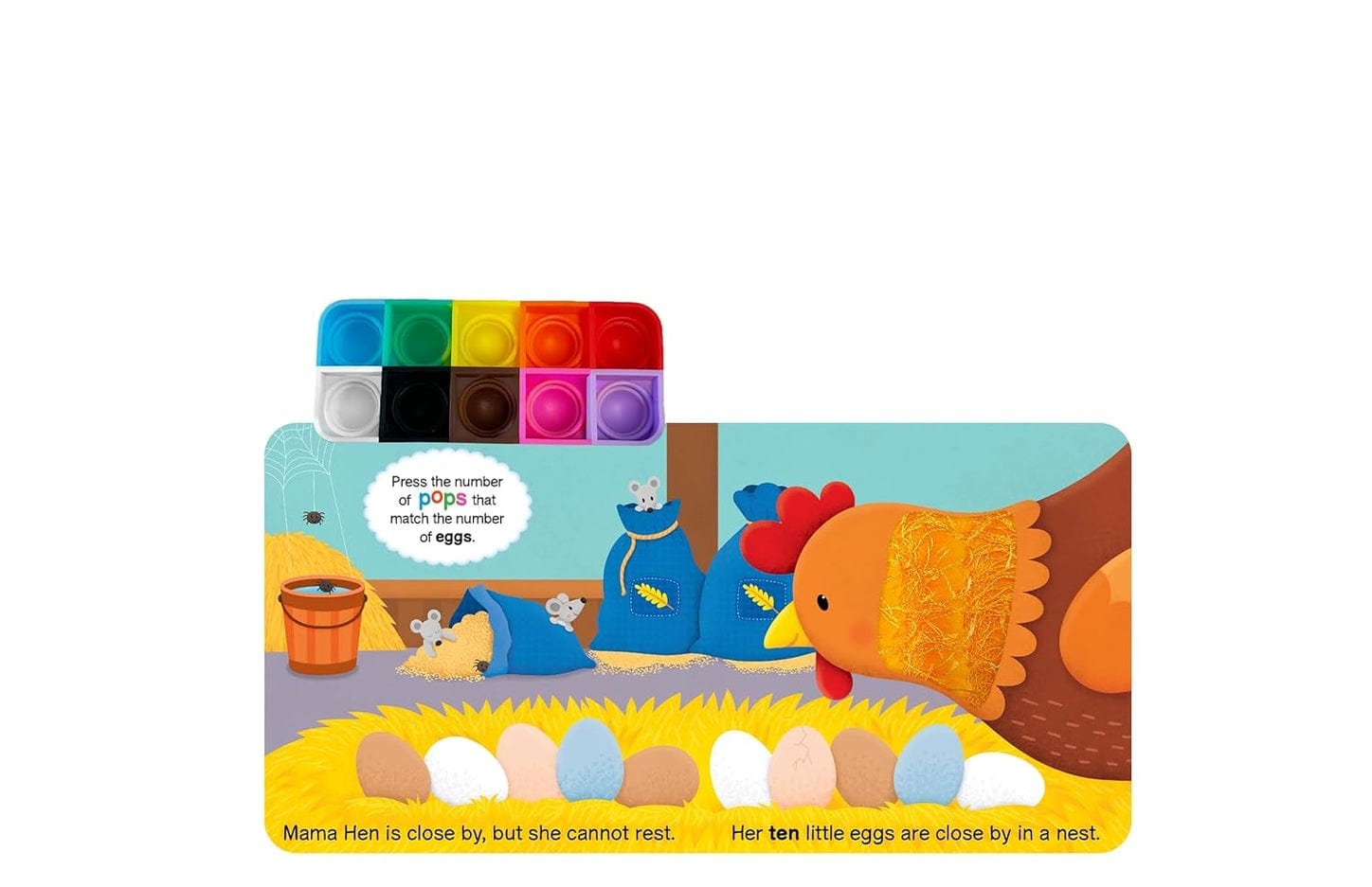 Little Hippo Books Farm Counting - Sensory Fidget Toy - Little Miss Muffin Children & Home