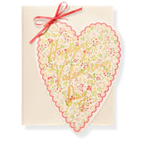 Karen Adams Designs Valentine's Day Heart Greeting Card