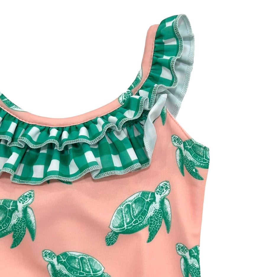 Sugar Bee Clothing Sugar Bee Clothing Bowback Swimsuit - Sea Turtles - Little Miss Muffin Children & Home