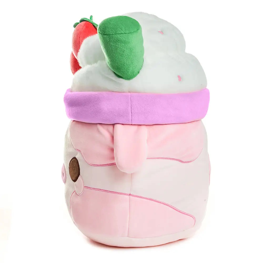 Strawberry Mooshake Soft Cute Kawaii Pink Cow Plushie