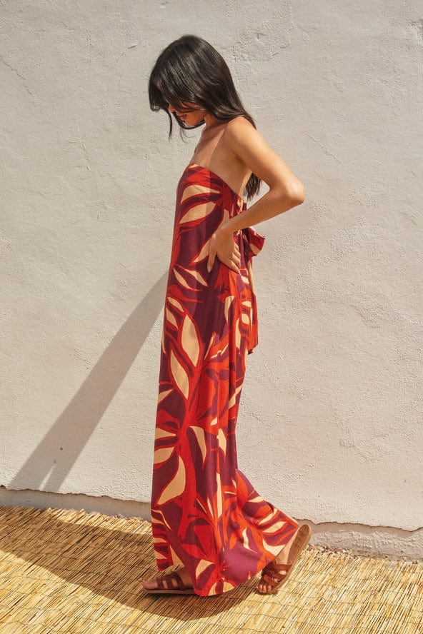 Dress Forum Keep in Touch Strapless Tie Back Maxi Dress - Little Miss Muffin Children & Home