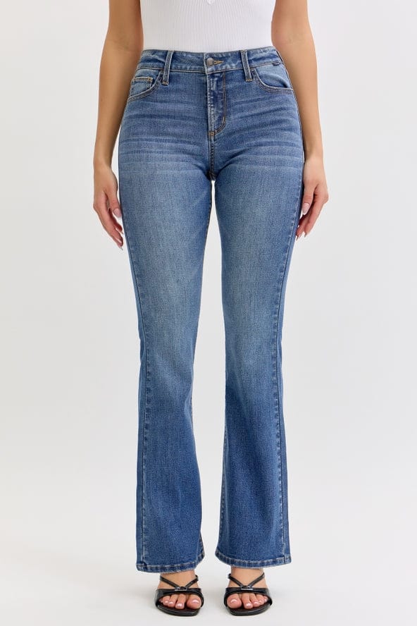 Cello Jeans Mid-Rise Bootcut Jeans in Medium Denim - Little Miss Muffin Children & Home