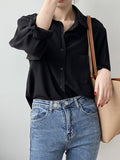 KooPros Long Sleeve Blouse in Black