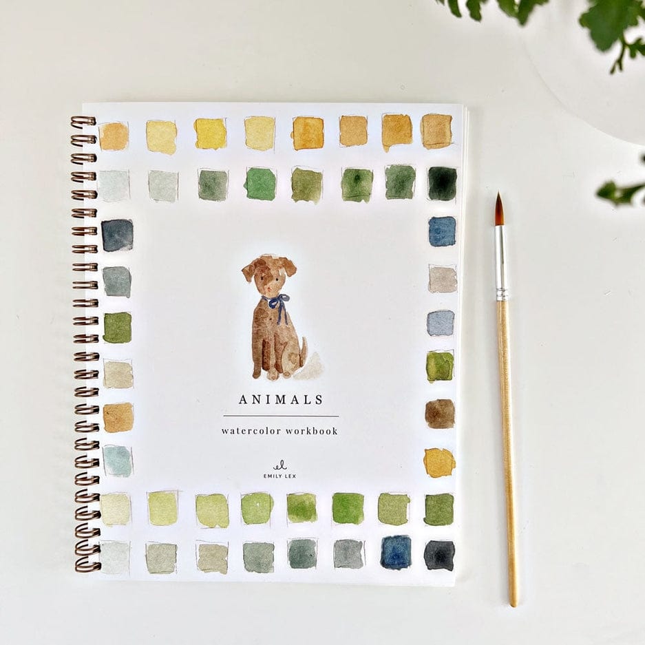 Emily Lex Studio Emily Lex Studio Animals Watercolor Workbook - Little Miss Muffin Children & Home