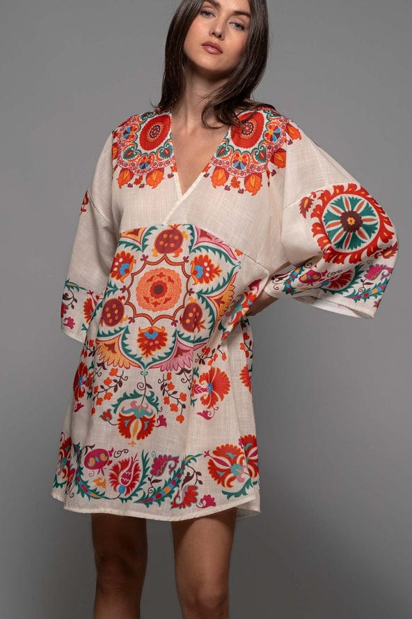 Urban Daizy Urban Daizy Boho Medallion Print Bell Sleeve Dress - Little Miss Muffin Children & Home