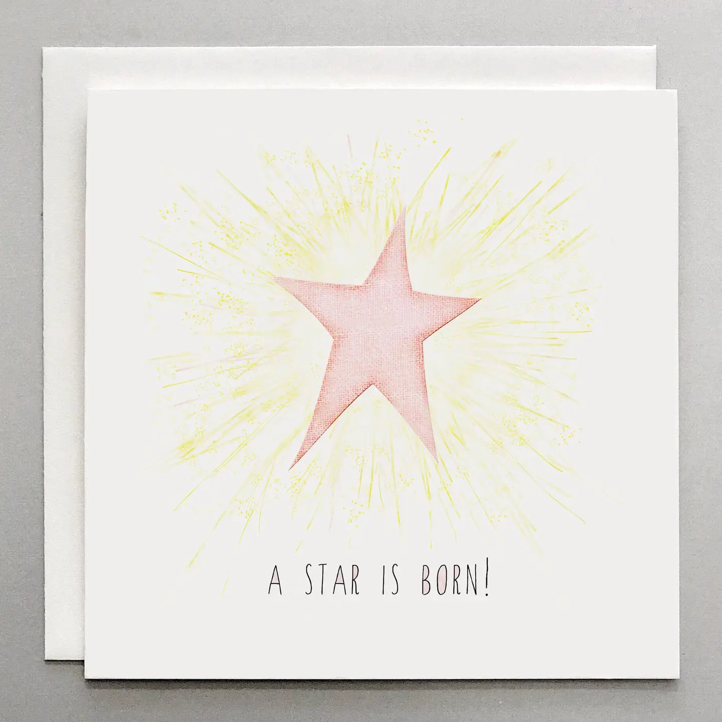 A Star Is Born Girl Baby Card