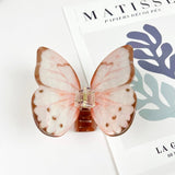 The Diva Soap The Diva Soap Acetate Large Butterfly Hair Clip Animal Claw Clip in Pink - Little Miss Muffin Children & Home