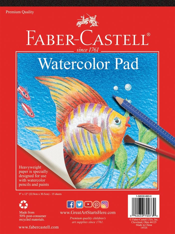 Faber Castell Faber Castell Watercolor Pad 9"x12" - Little Miss Muffin Children & Home
