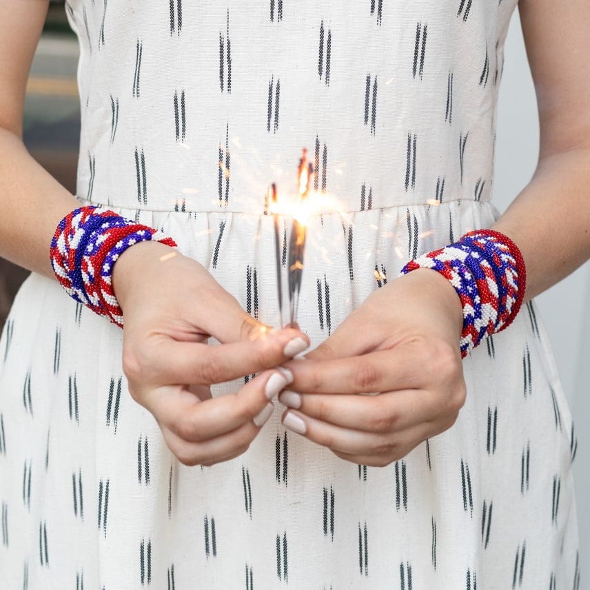 Aid Through Trade Aid Through Trade Roll-On® Stars & Stripes Patriotic Bracelets - Little Miss Muffin Children & Home