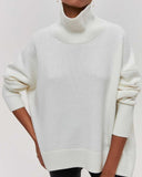 Sweetkama Oversized Turtleneck in White