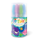 The Piggy Story Dry Erase Twistable Gel Crayons, 12 Piece Set, 6 Container Styles