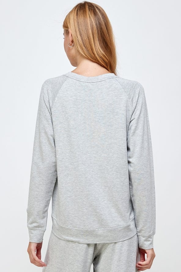 Ellison Ellison French Terry 2-Piece Set in Heather Grey - Little Miss Muffin Children & Home