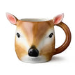 Winter Cabin 3D Woodland Animal Face 16oz Mug, 4 Available Styles