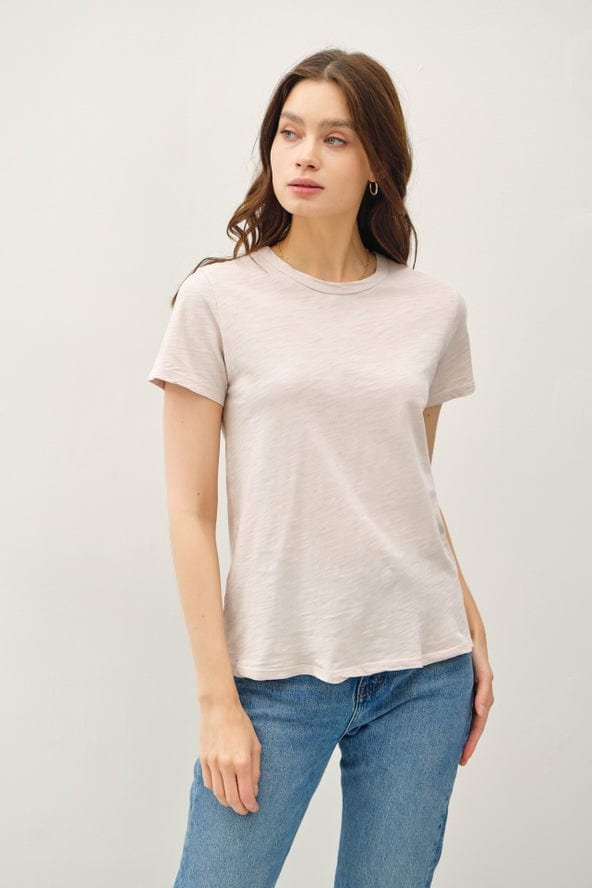 Be Cool Be Cool Garment Dyed Slub Tee in Pink Stone - Little Miss Muffin Children & Home
