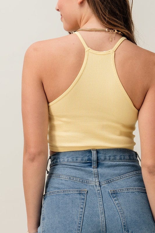 Fashion Week Fashion Week Rib Knit Halter Crop Top - Little Miss Muffin Children & Home