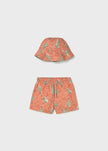 Mayoral Usa Inc Swim Shorts with Bucket Hat in Clay - Little Miss Muffin Children & Home