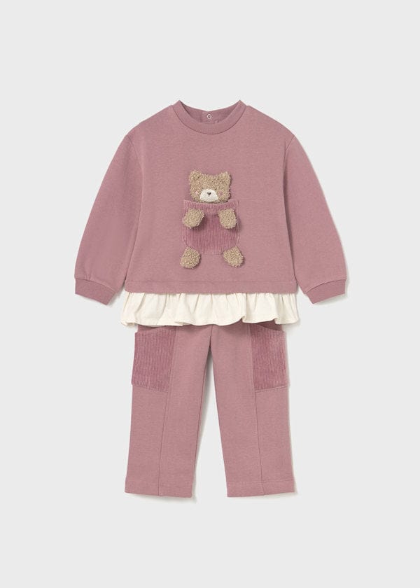 Mayoral Usa Inc 2 Piece Teddy Bear Sweatshirt & Pants Set - Little Miss Muffin Children & Home