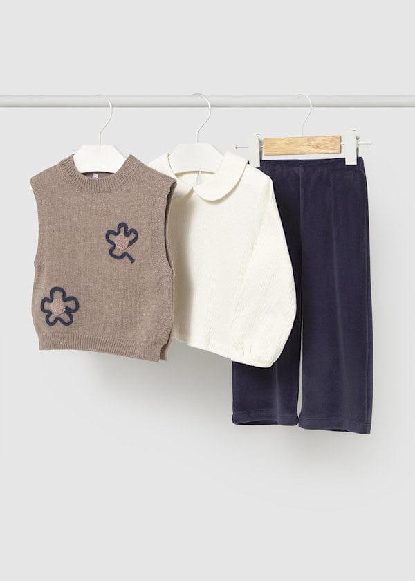 Mayoral Usa Inc 3 Piece Pants Set in Navy - Little Miss Muffin Children & Home