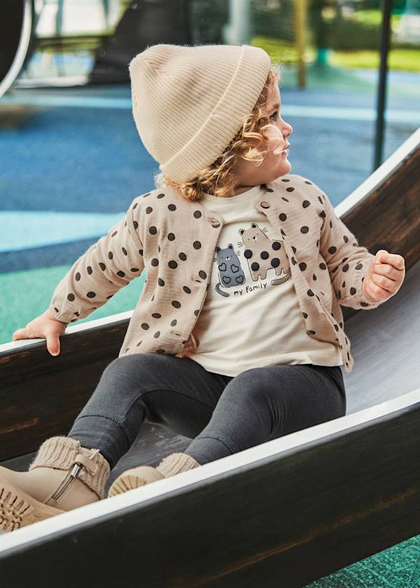 Mayoral Usa Inc 3 Piece Legging Set with Polka Dot Jacket - Little Miss Muffin Children & Home