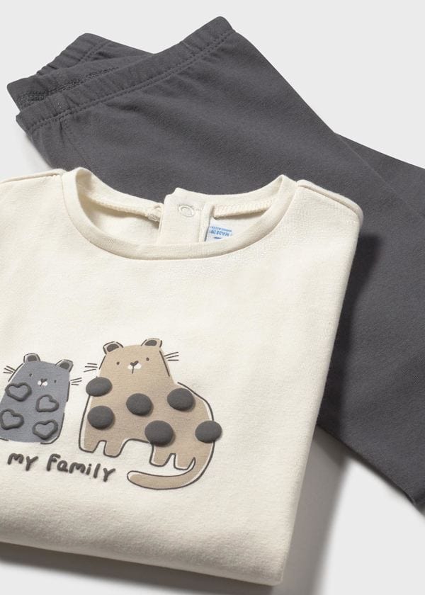 Mayoral Usa Inc 3 Piece Legging Set with Polka Dot Jacket - Little Miss Muffin Children & Home