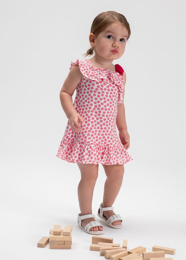 Mayoral Usa Inc Printed Bambula Cotton Dress in Red - Little Miss Muffin Children & Home