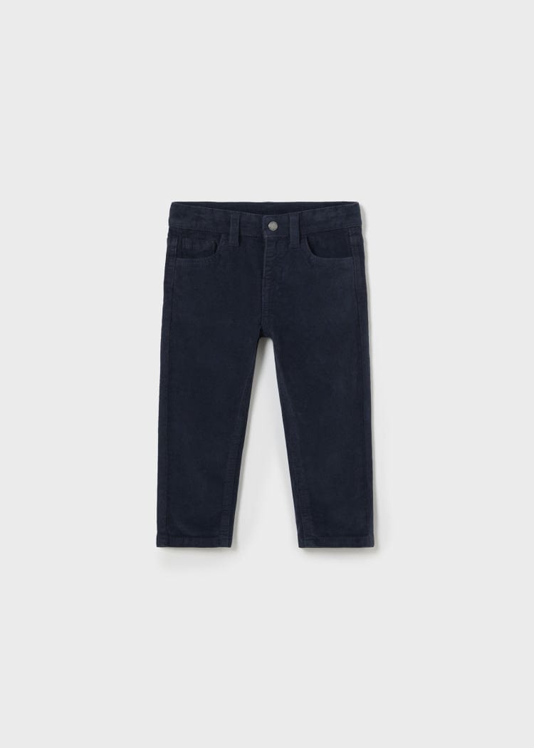 Mayoral Usa Inc Mayoral Slim Fit Corduroy Pants for Baby in Navy - Little Miss Muffin Children & Home