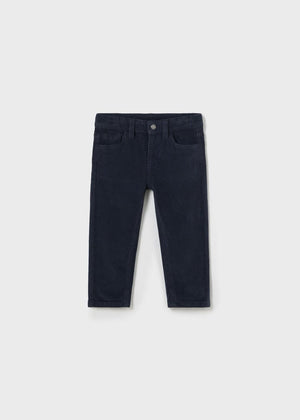 Mayoral Slim Fit Corduroy Pants for Baby in Navy