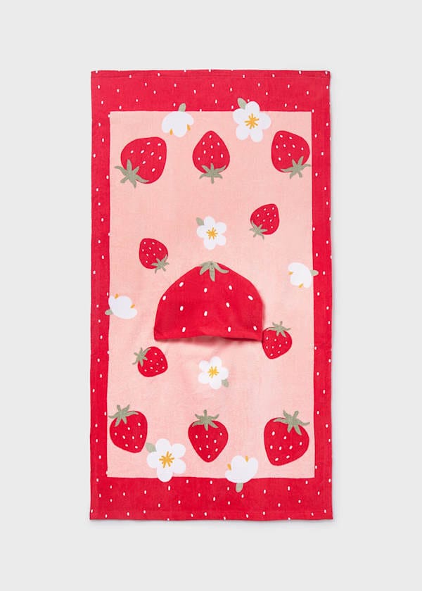 Mayoral Usa Inc Hooded Baby Beach Towel in Red - Little Miss Muffin Children & Home