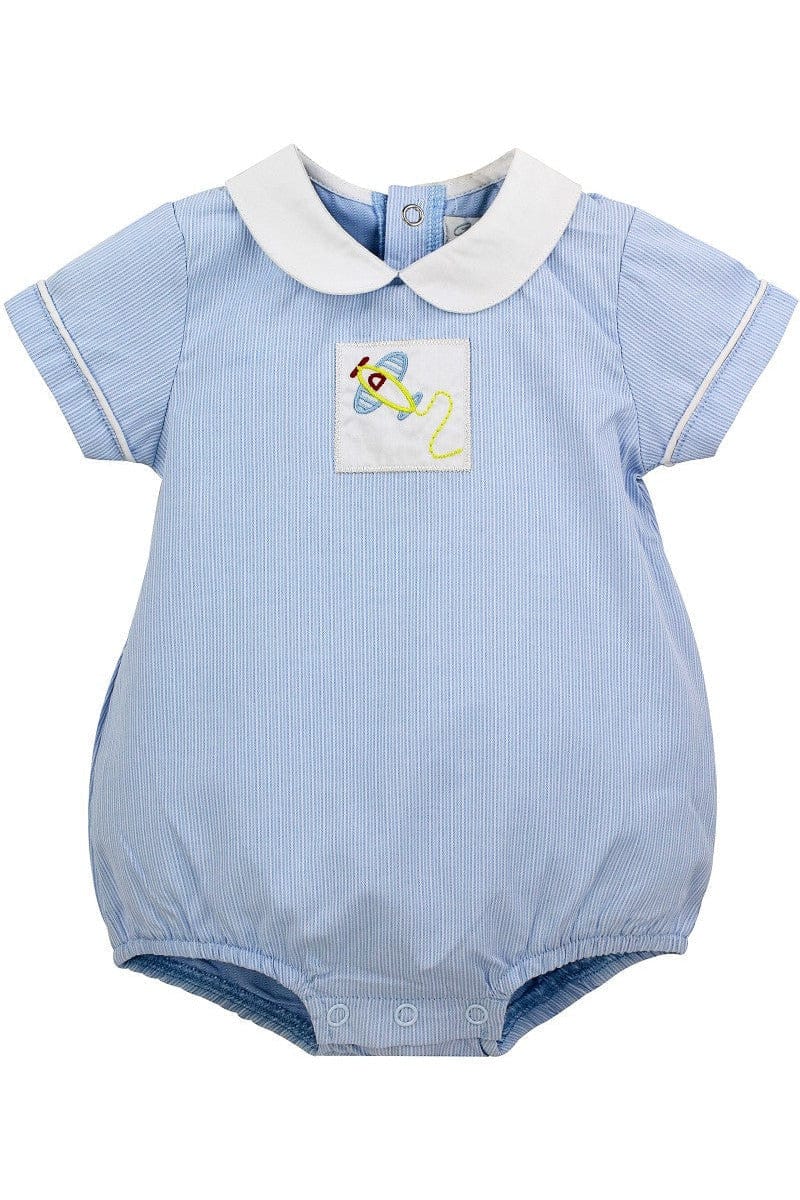boys blue plane romper