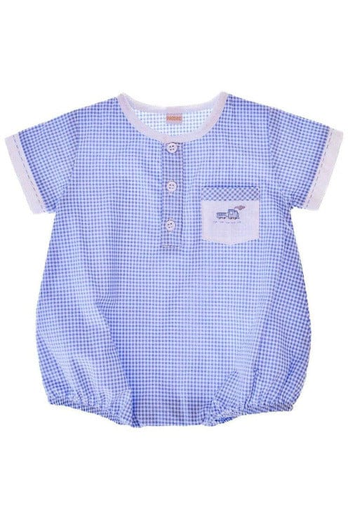 blue bubble gingham