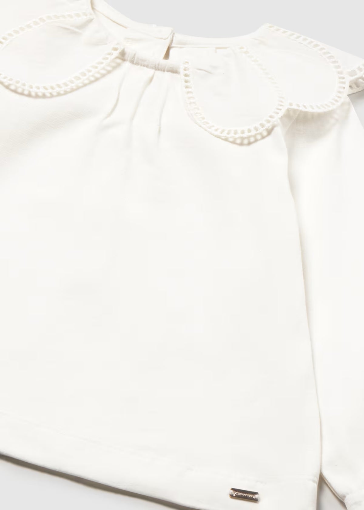 Petal Collar Long Sleeve Blouse