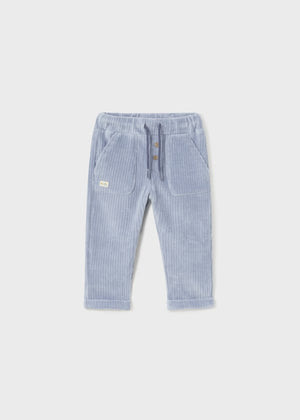 Mayoral Usa Inc Mayoral Baby Corduroy Jogger Pants in Glacier - Little Miss Muffin Children & Home