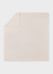 Lightweight Knit Baby Blanket in Ecru