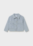 Denim Jacket in Blue Stripe