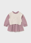 Mayoral Usa Inc Printed Dress & Knit Vest Set - Little Miss Muffin Children & Home