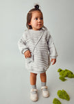 Mayoral Usa Inc Faux Fur Dress with Teddy Bear Purse in Pearl - Little Miss Muffin Children & Home