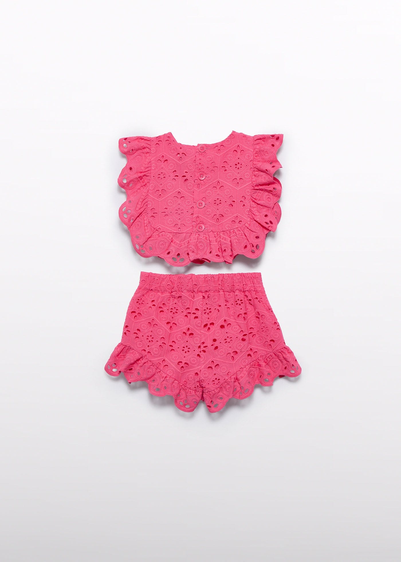 Abel & Lula Abel & Lula Eyelet Embroidered Short Set - Little Miss Muffin Children & Home