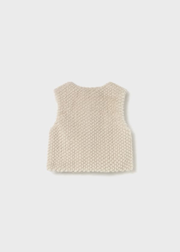 Mayoral Usa Inc Faux Fur Vest in Sand - Little Miss Muffin Children & Home