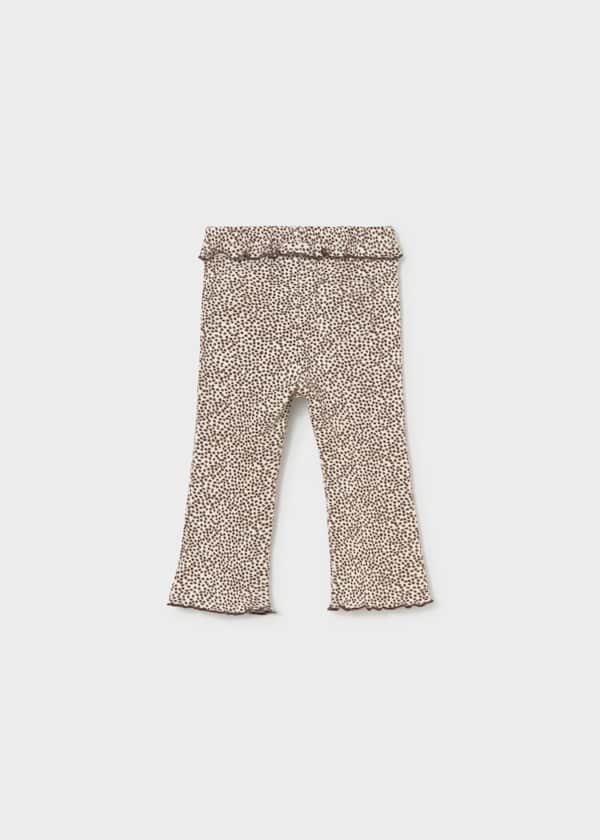 Flared Ruffle Trim Leggings